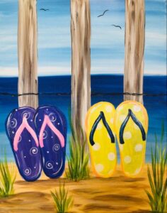 Flip Flops IN STUDIO Paint and Sip Class with ZOOM option - Generations ...