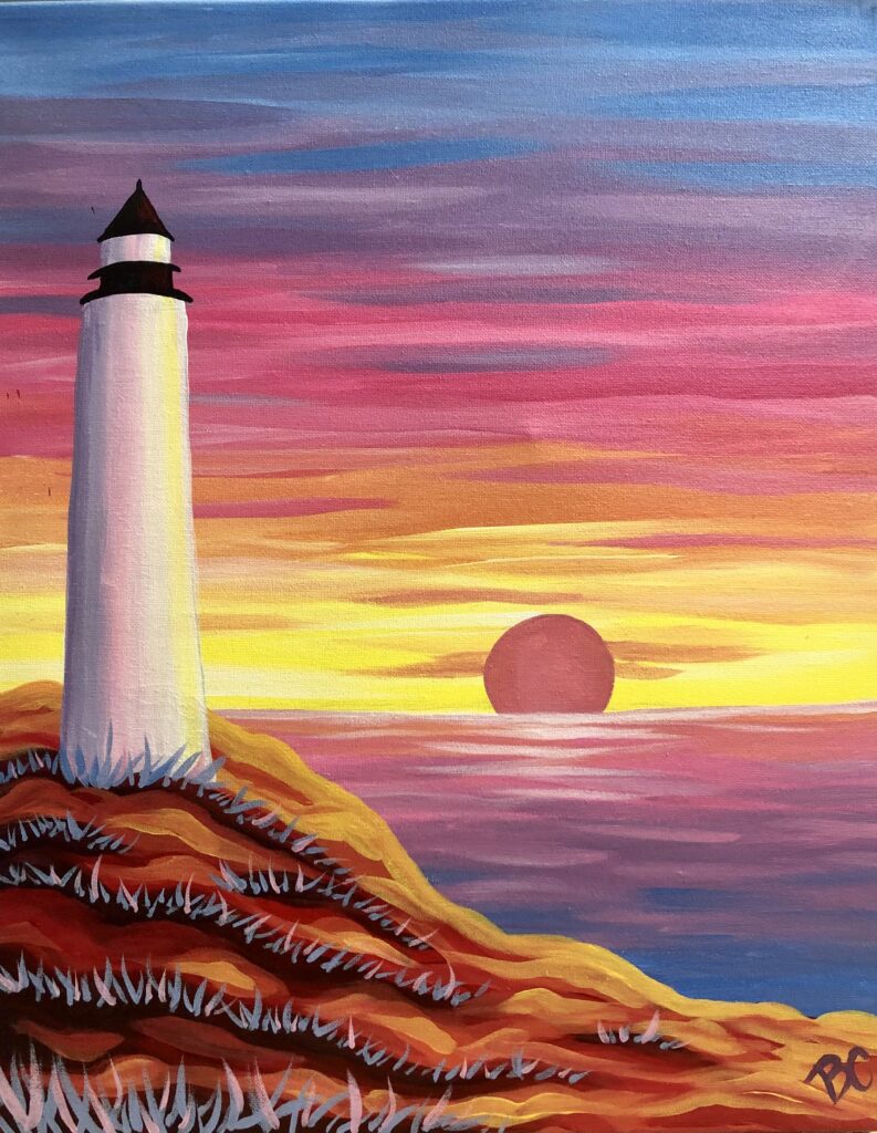 Lighthouse Paint and Sip - Generations Boutique & Art Studio