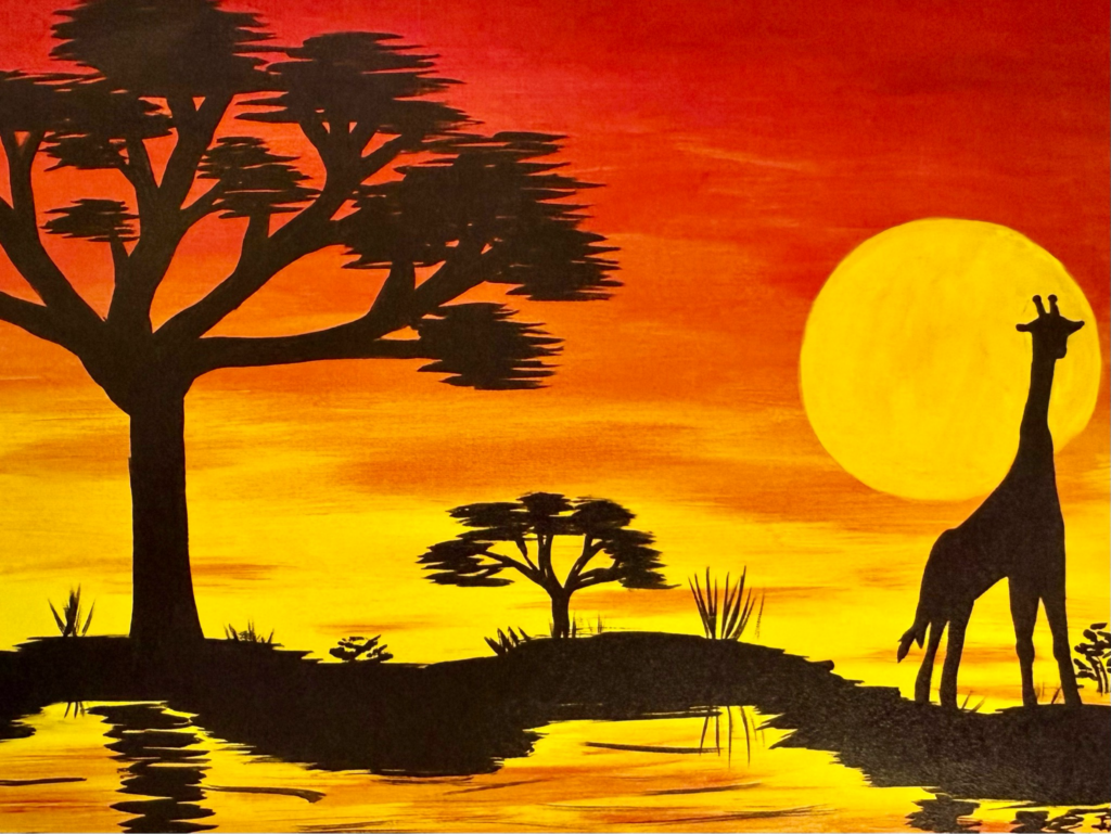 Savannah Sunset painting